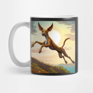 Flying Dog Art Mug